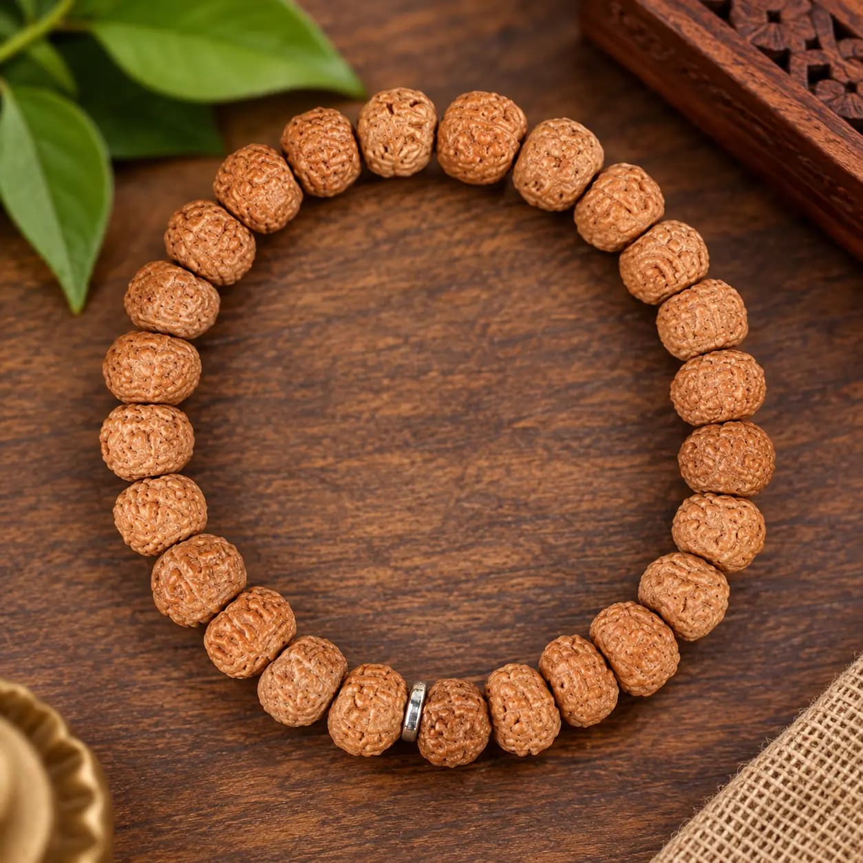 Rudraksha Bracelet Silver