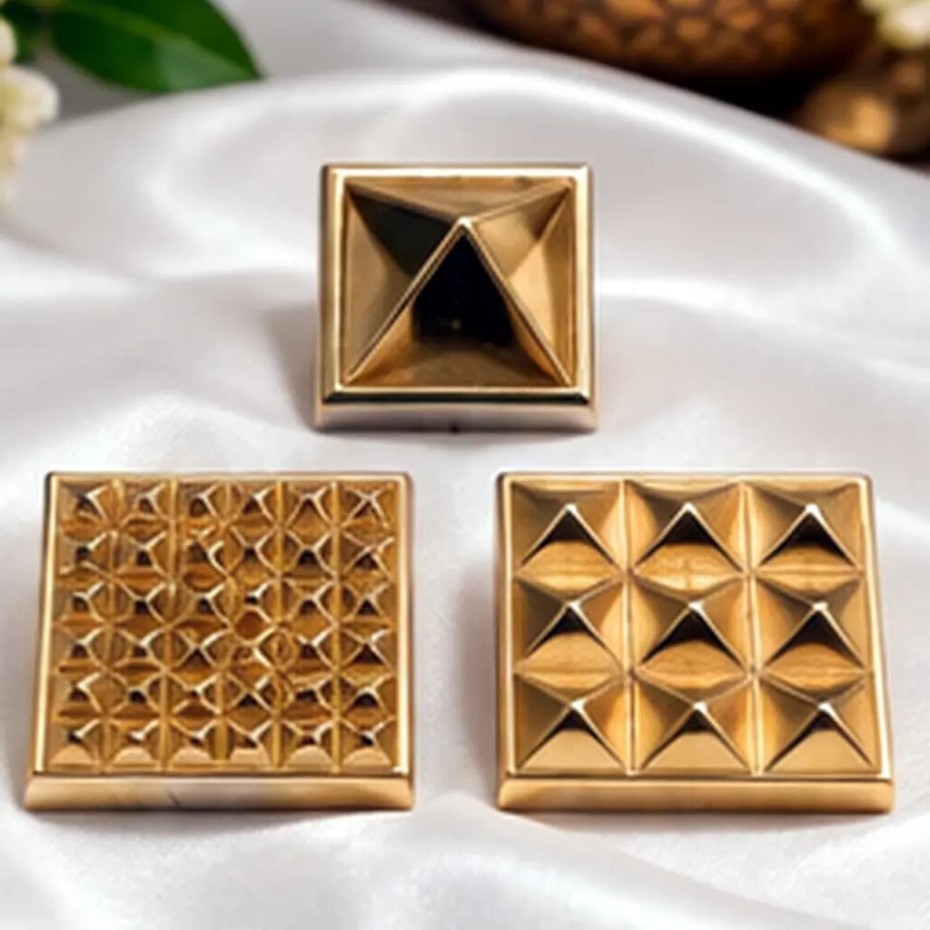 Brass Vastu Pyramid Set (3 Pieces)