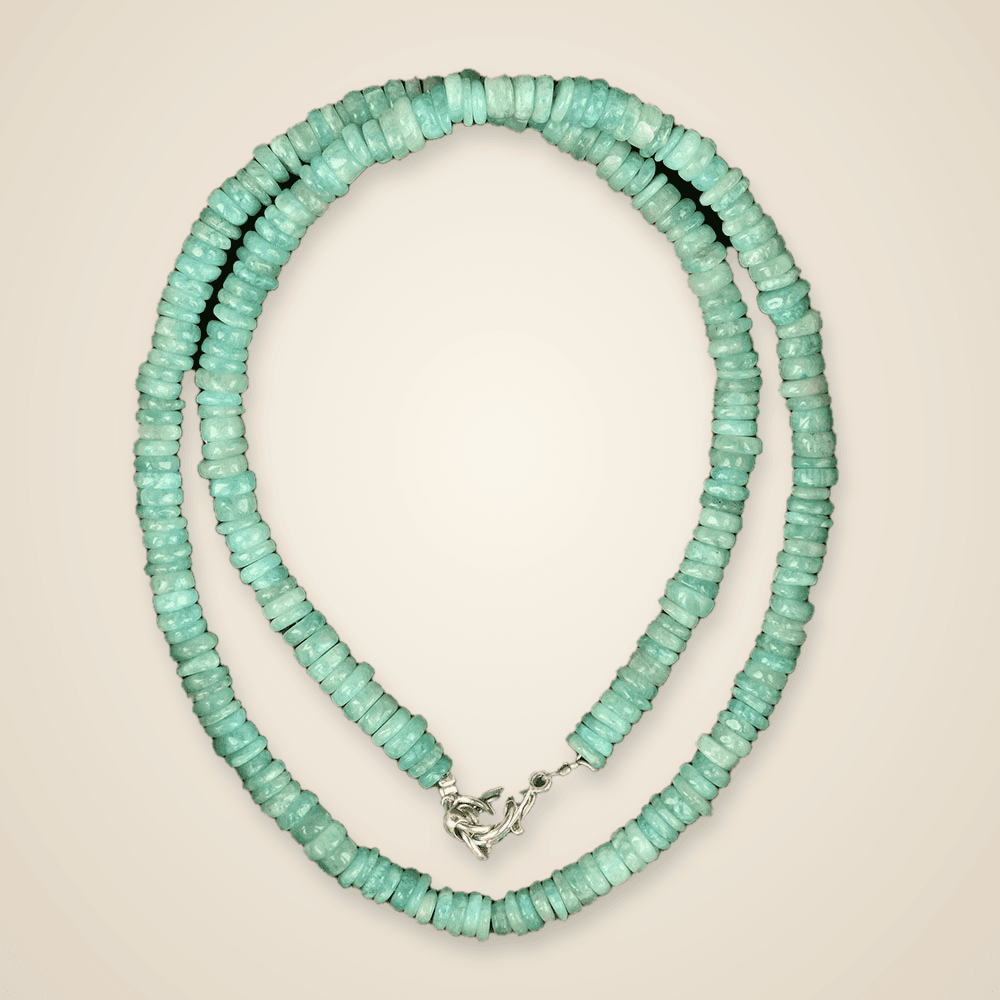 Amazonite Heishi Beads Necklace