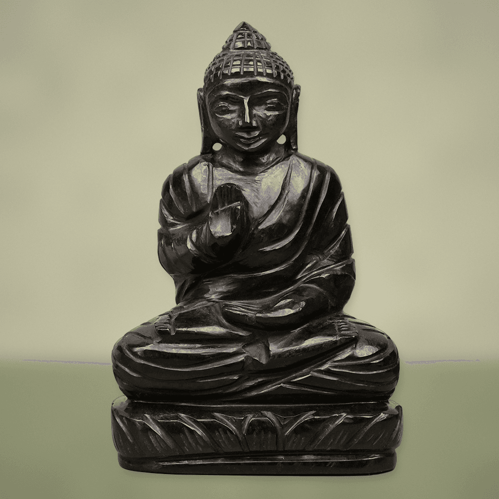 Buddha in Black Jade - 530 gms
