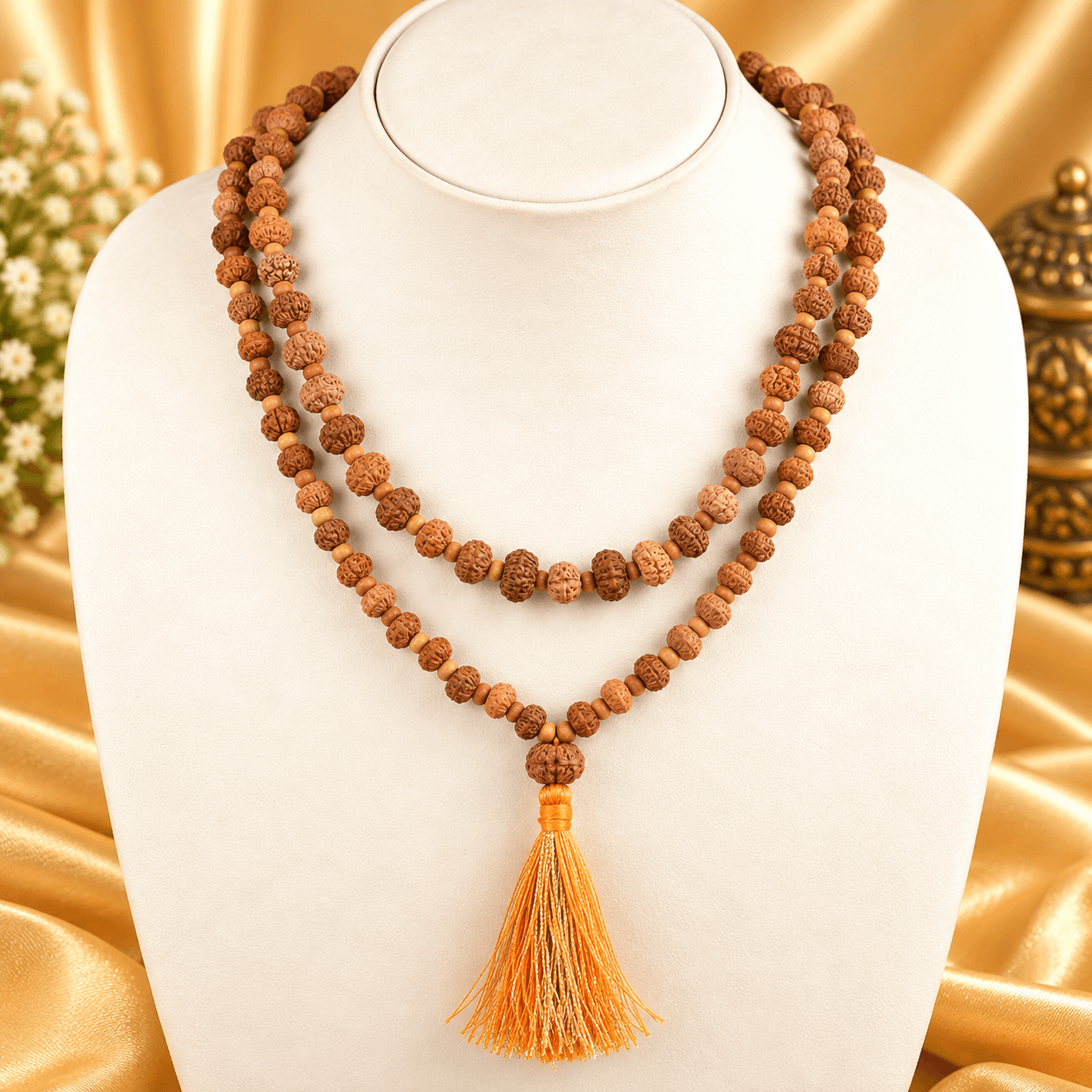 11 Mukhi Rudraksha x Sandalwood Mala